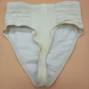 Vintage White Girdle Panties Shapewear Thong Rago New York Medium/28